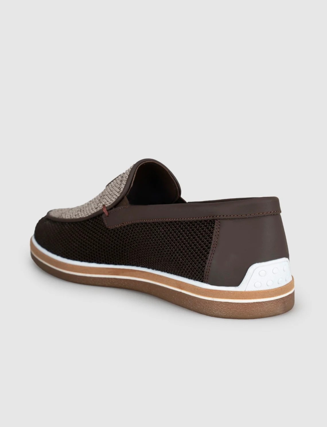 Cabani Vizon-Kahve Triko Loafer Erkek Ayakkabı görsel 4