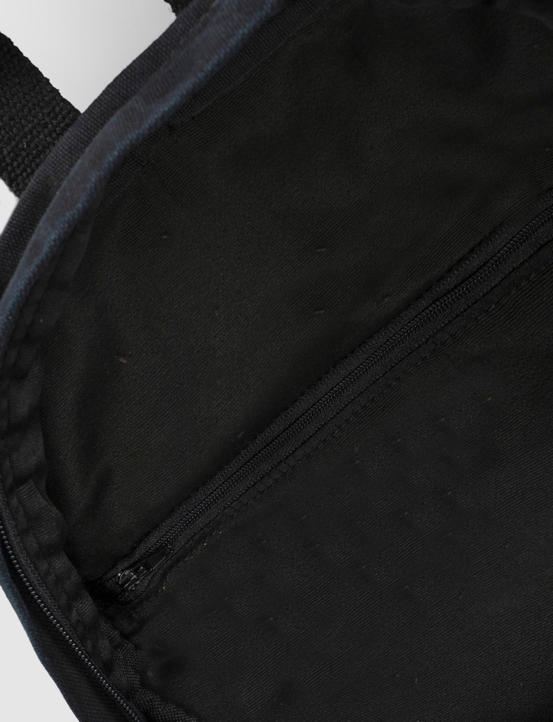 Cabani Siyah Vintage Baskılı Keten Unisex Sırt Çantası görsel 4