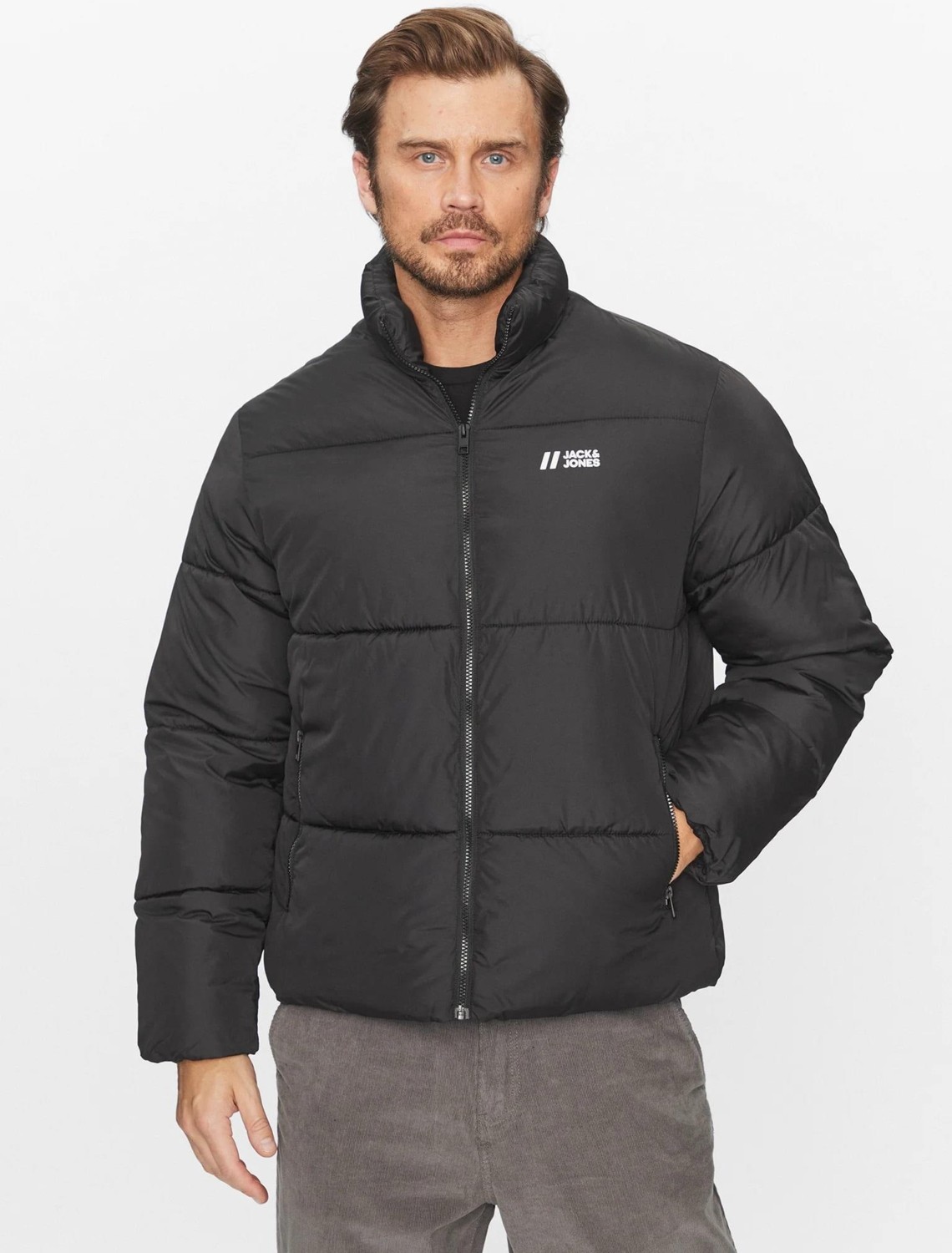 Jack & Jones Jjmax Puffer Jacket Erkek Şişme Mont Siyah 12238745 V3