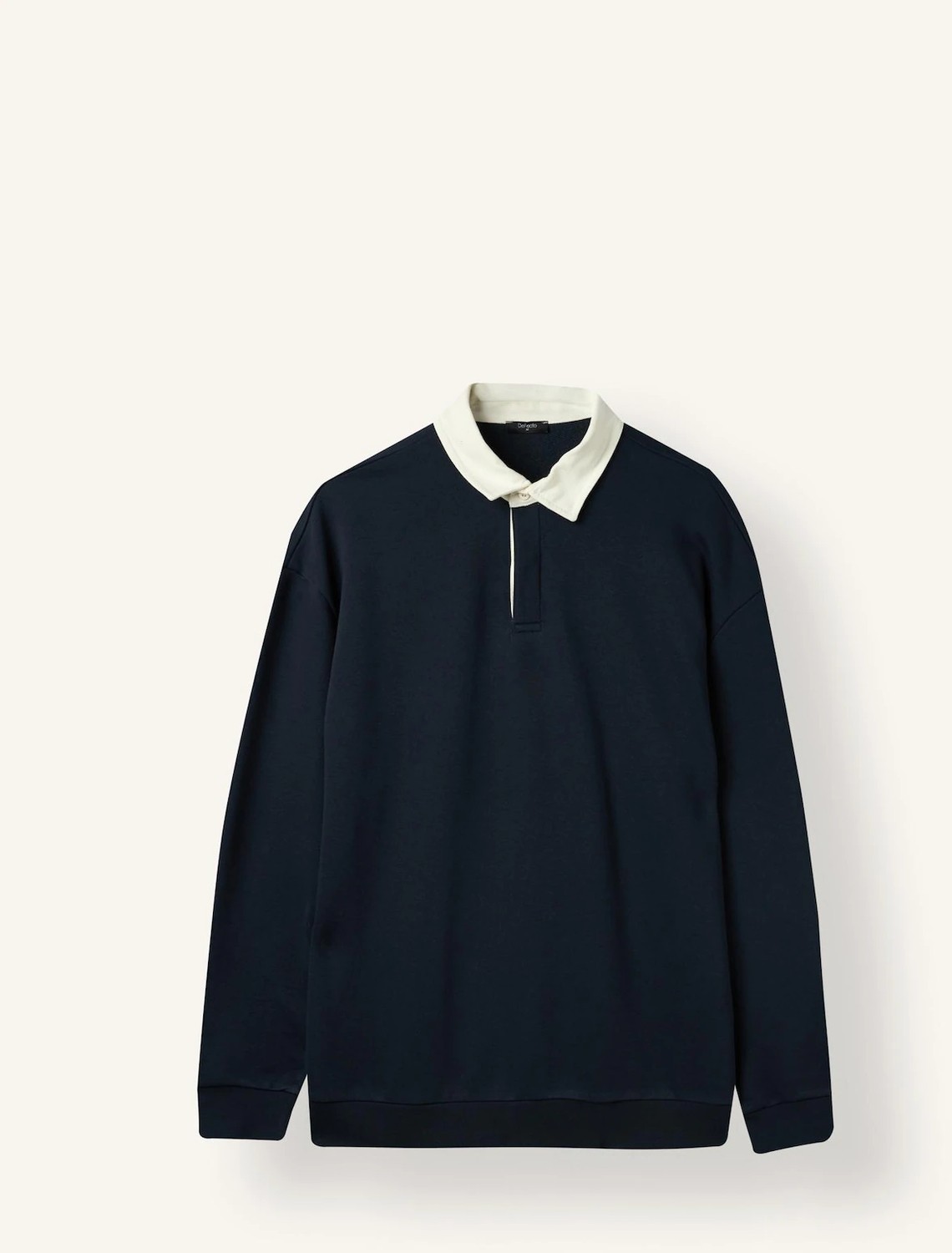 DeFacto Boxy Fit Polo Yaka Sweatshirt E6523AX26AU görsel 7