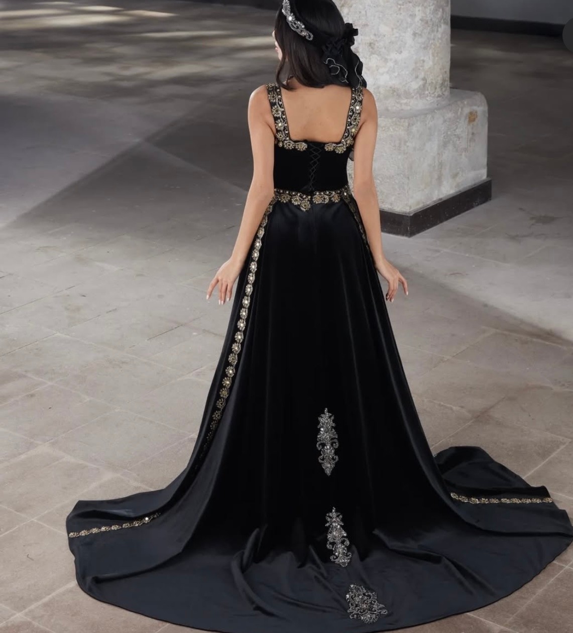 ZK Zümrüt Kaftan Hintmodelkınakaftanı görsel 3
