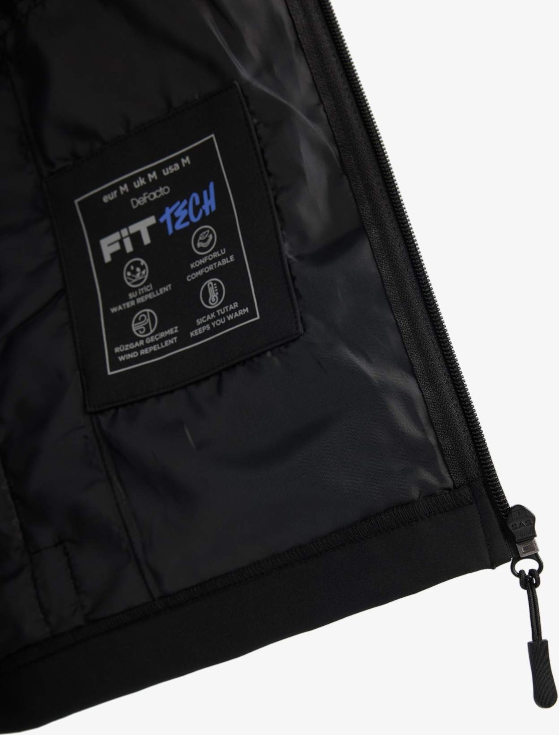 DeFacto Sıcak Tutan Rüzgar Geçirmez Su İtici Softshell Yağmurluk A2122AX25AU görsel 6