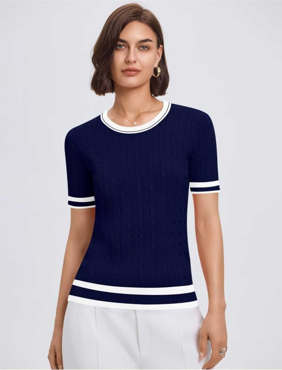Youknitwear You Kathy %100 Pamuk Kadın Triko Kazak