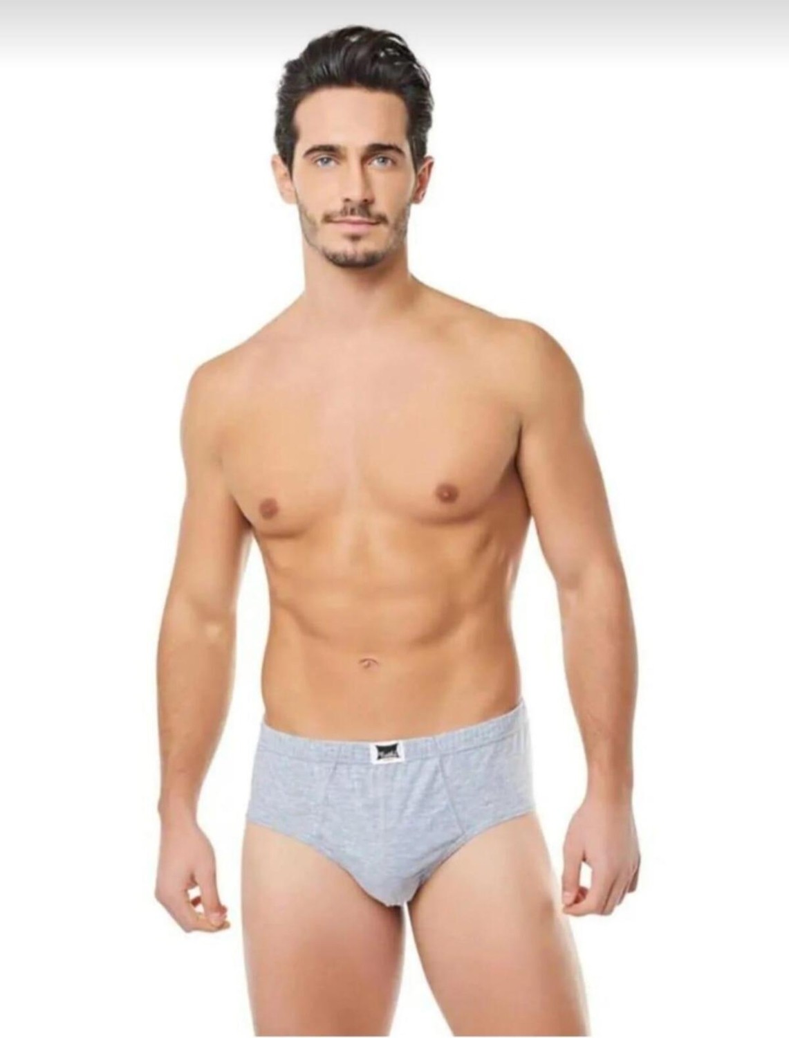 Tutku 0109 Erkek Penye Slip Külot 6 Adet-Gri-2xl
