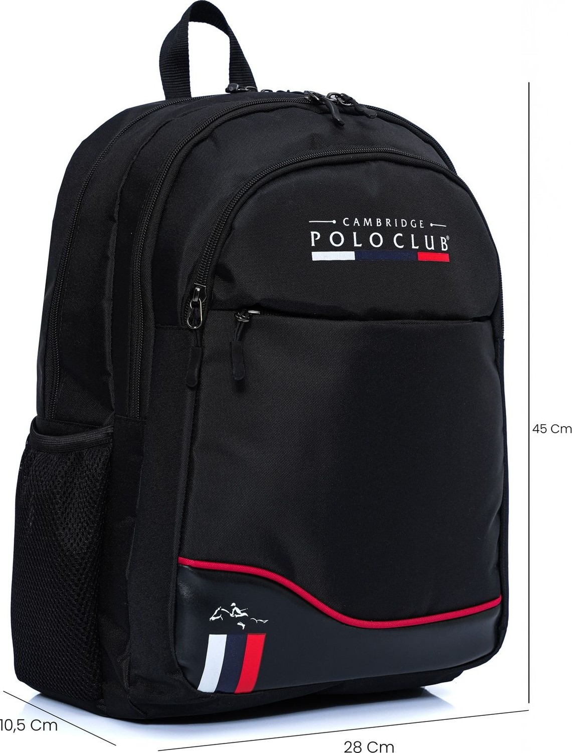 U.S. Polo Assn. Unisex Şık Çok Gözlü Sırt Çantası görsel 5