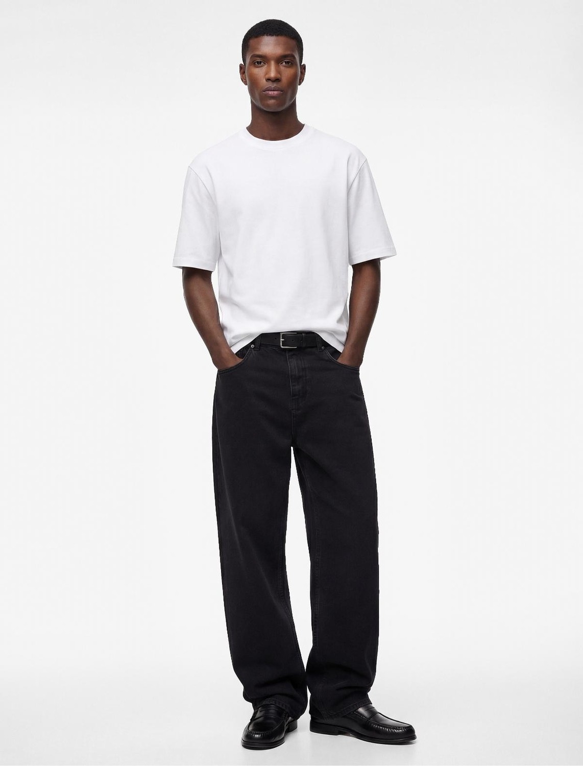 Koton Beyaz Erkek Regular Fit Bisiklet Yaka Pamuklu Basic Kısa Kollu Tişört Model Kodu: 6SAM10011MKBEYAZ görsel 2