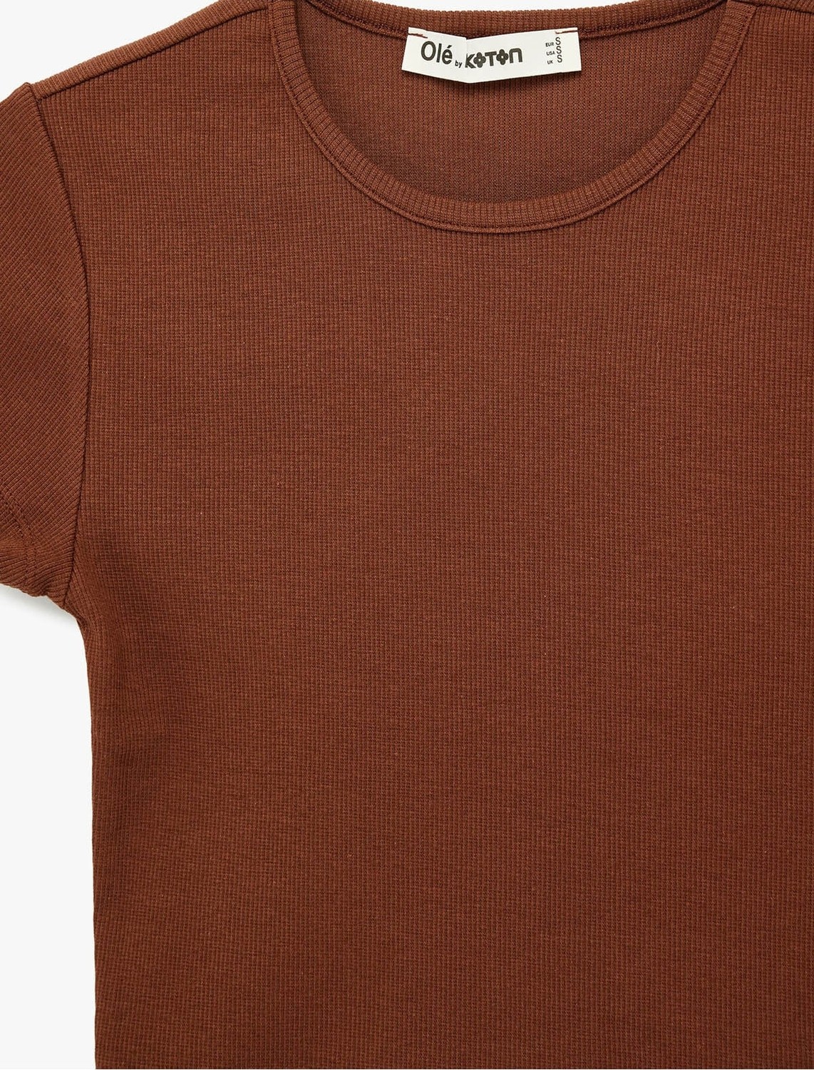 Koton Pamuklu Kısa Kollu Bisiklet Yaka Slim Fit Kaşkorse Tişört görsel 8