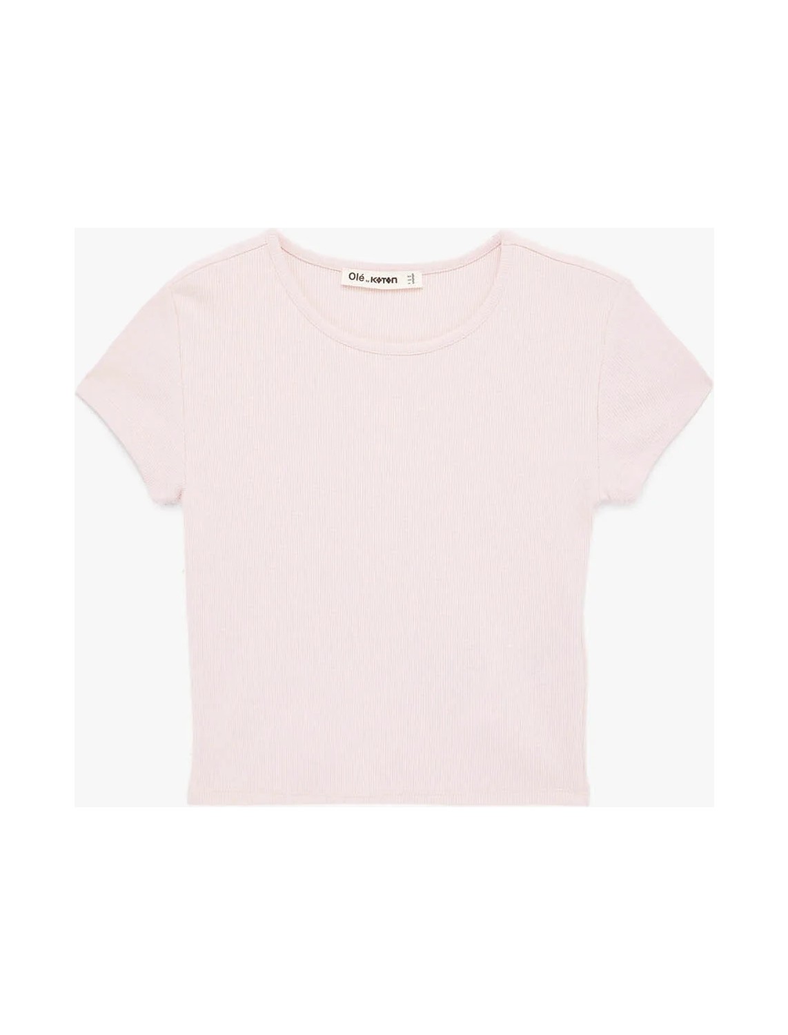 Koton Pamuklu Kısa Kollu Bisiklet Yaka Slim Fit Kaşkorse Tişört görsel 3