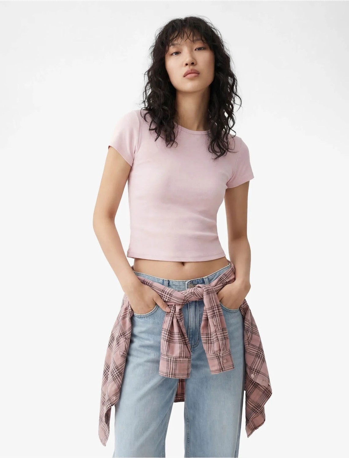 Koton Pamuklu Kısa Kollu Bisiklet Yaka Slim Fit Kaşkorse Tişört görsel 2
