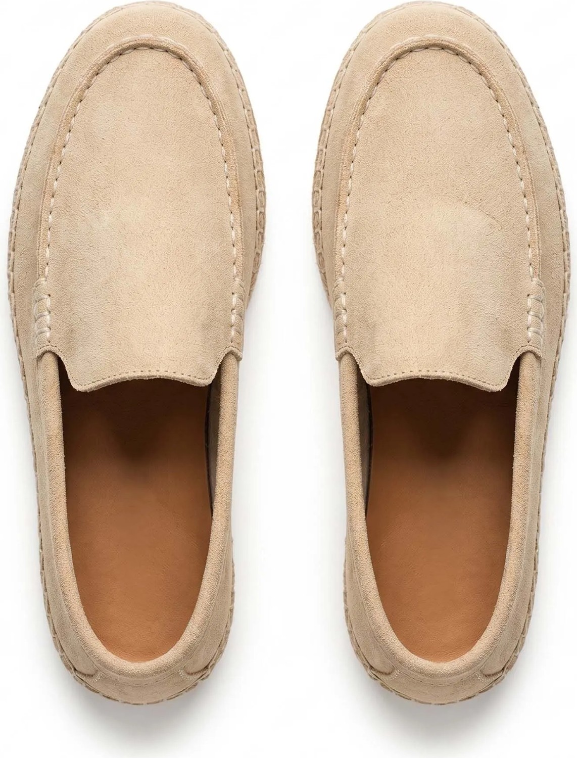 Siba Shoes Ruby Süet Deri Bej Kadın Espadril görsel 3