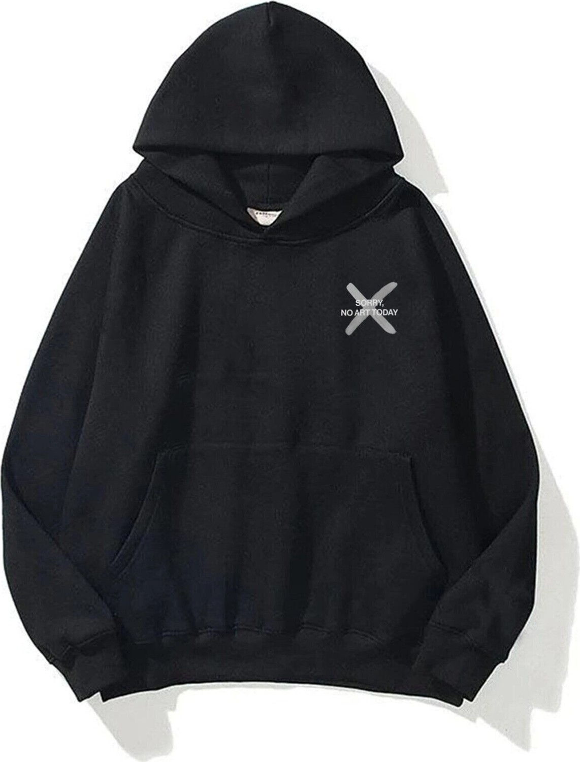 Tarzsokak Unisex Sorry No Art Today Sweatshirt Hoodie Siyah görsel 2