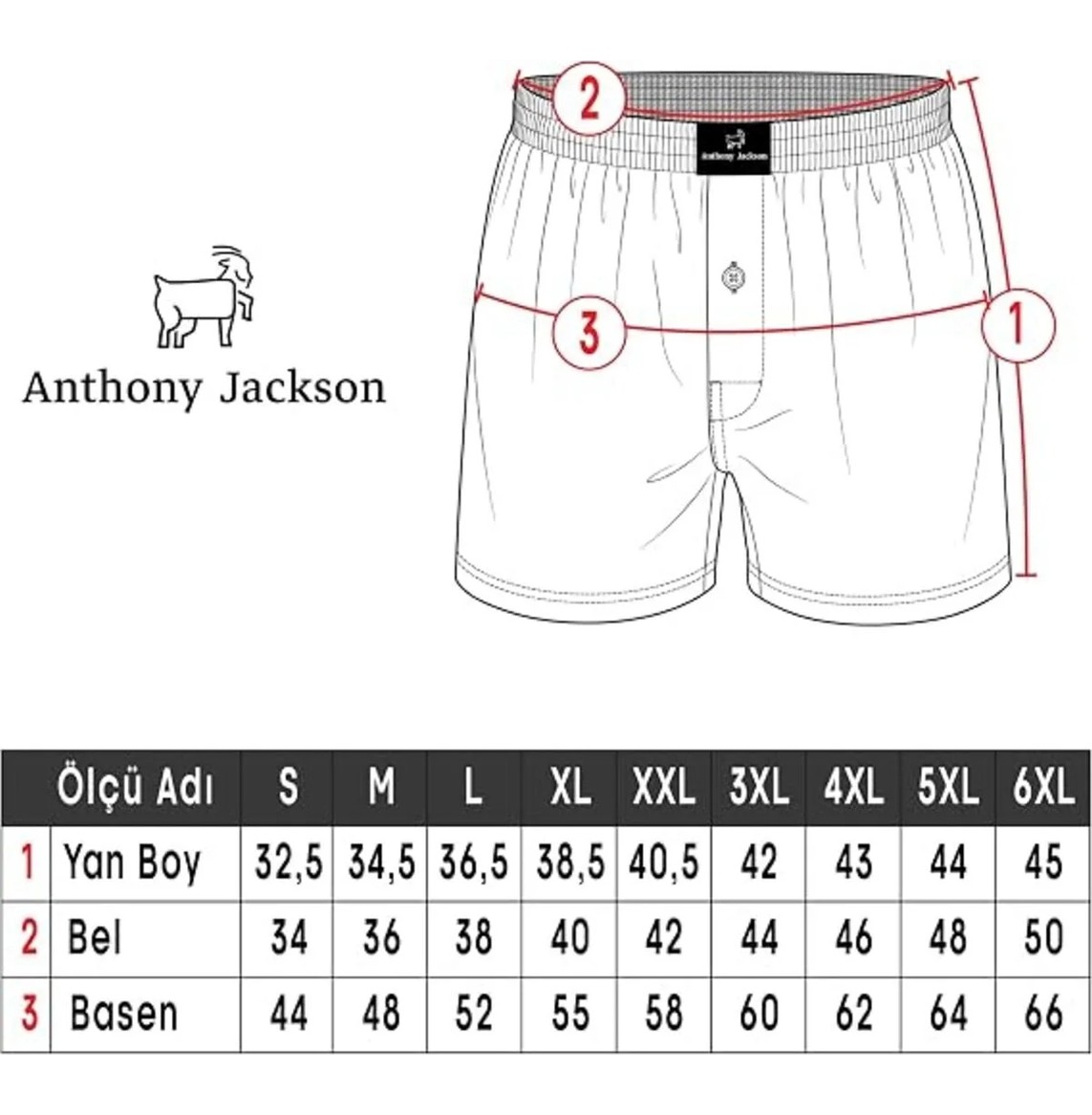 Anthony Jackson %100 Pamuk 5'li Kutu Premium Havlu Bel Erkek Boxer Valerio görsel 7