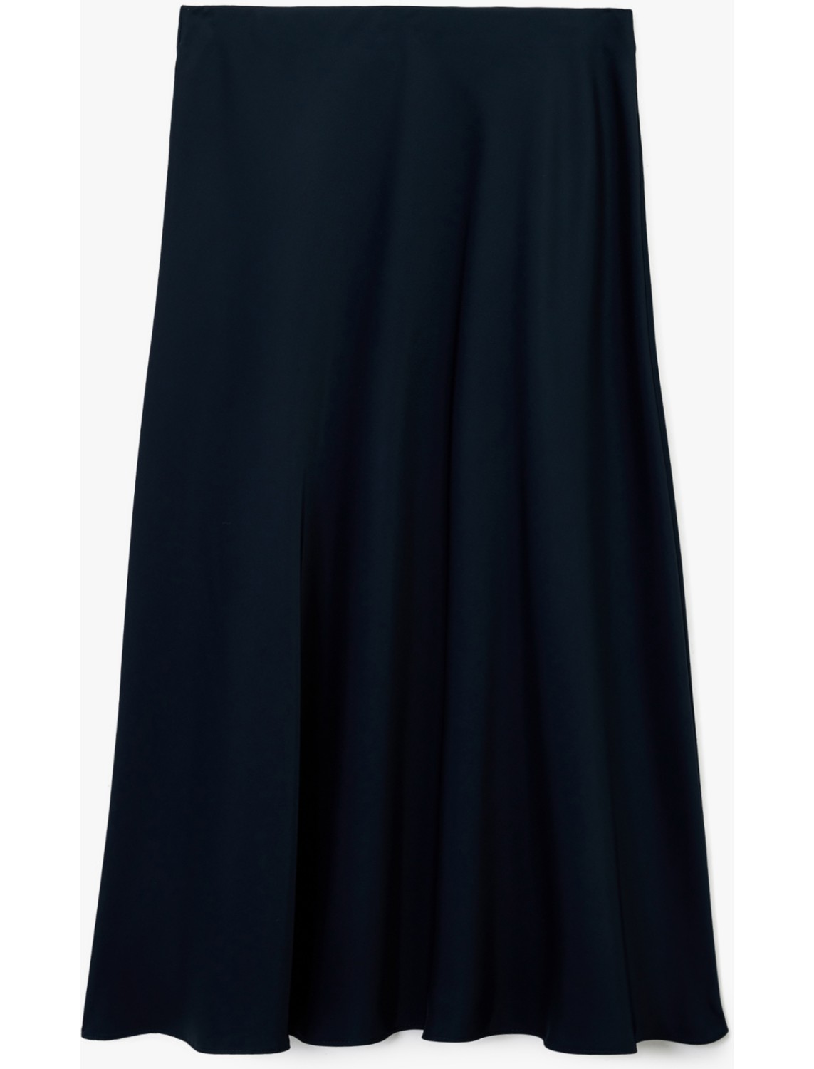 Koton Regular Fit Midi Boy Saten Kloş Etek görsel 4