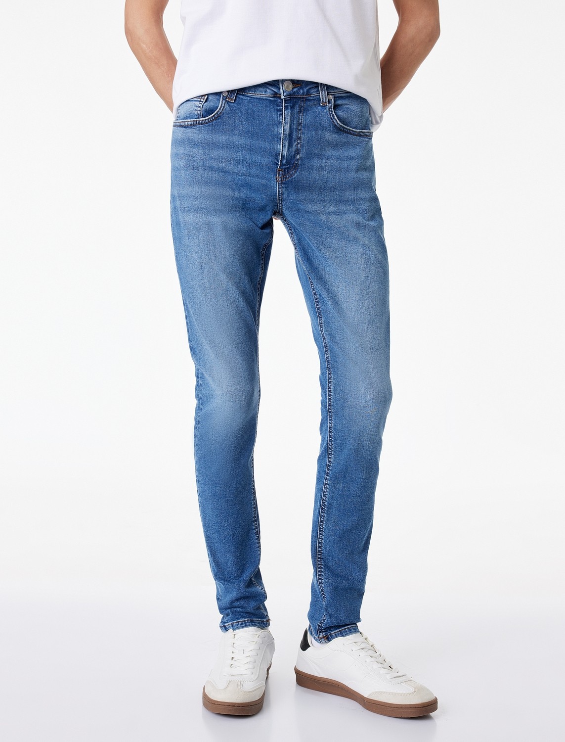 Koton Normal Bel Pamuklu Skinny Fit Jean Pantolon - Michael Jean görsel 3