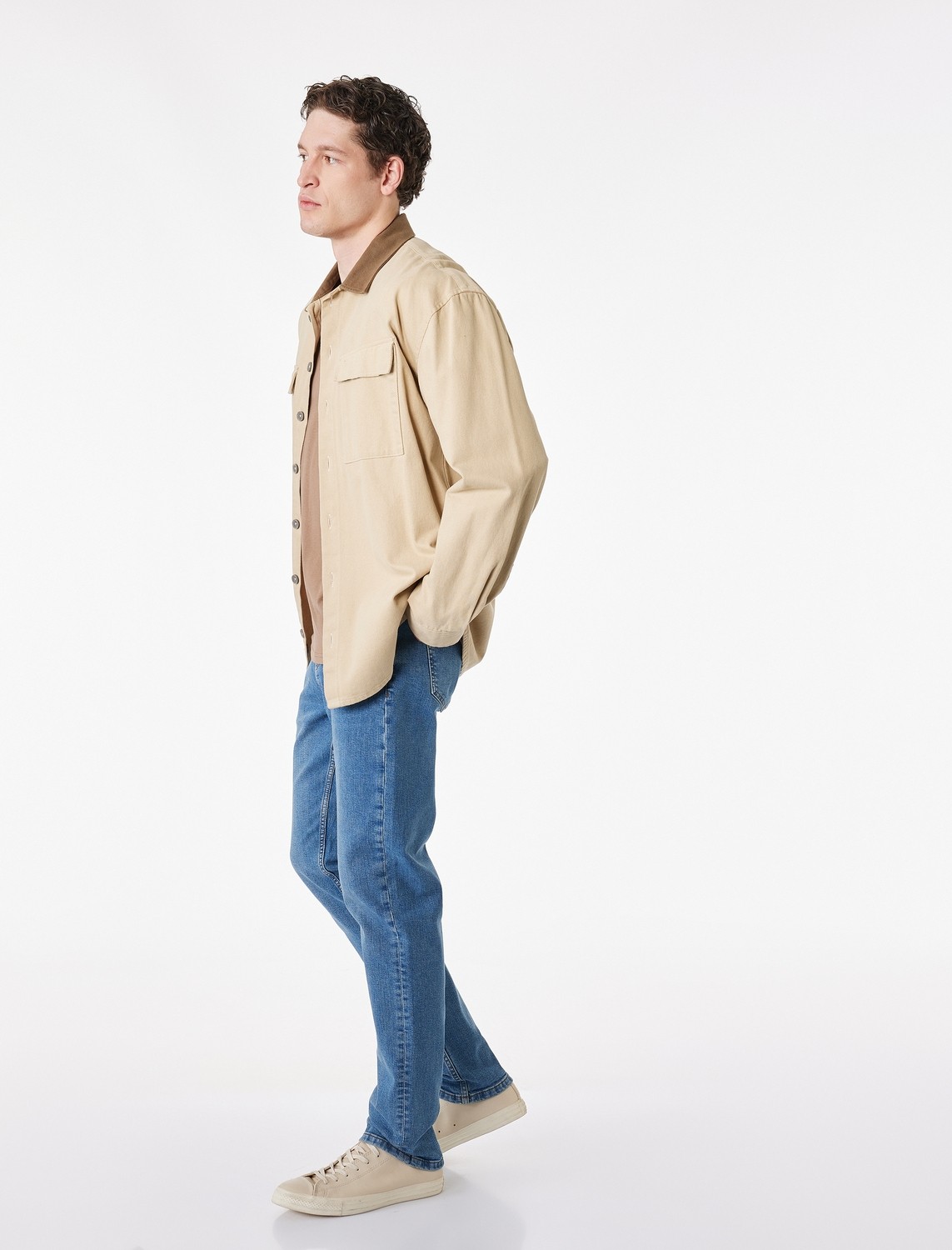 Koton Normal Bel Pamuklu Slim Fit Jean Pantolon - Brad Jean görsel 2