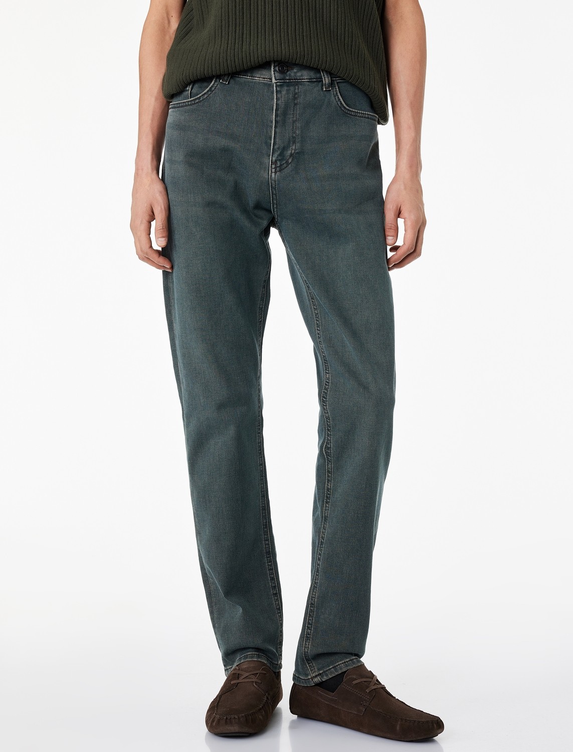 Koton Normal Bel Pamuklu Slim Fit Jean Pantolon - Brad Jean görsel 3