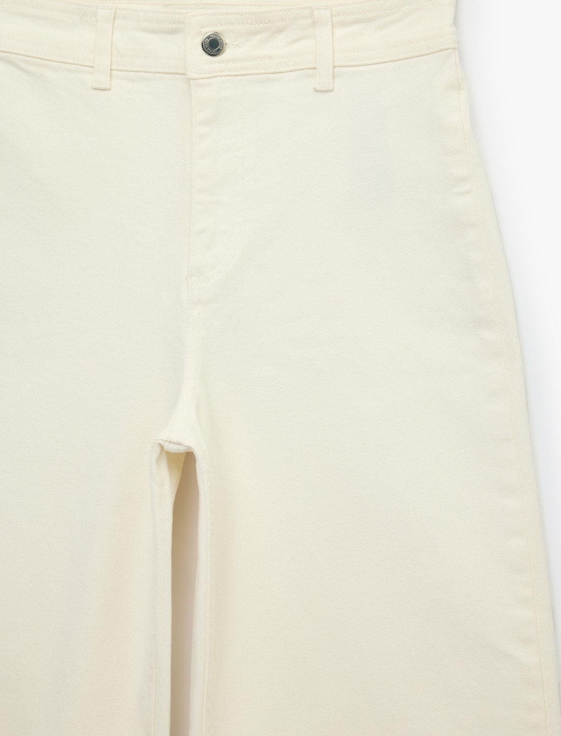 Koton Normal Bel Rahat Kalıp Kesik Paça Jean Pantolon - Culoette Jean görsel 7