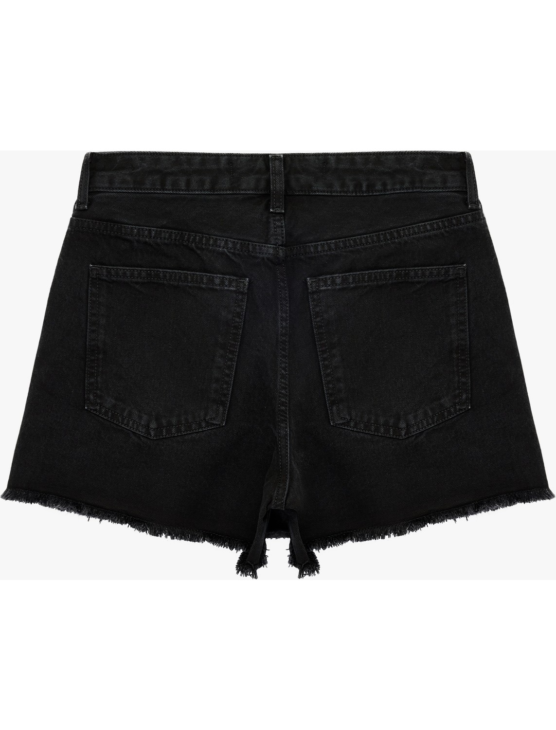 Koton Asimetrik Kesim Düğmeli Rahat Kalıp Pamuklu Denim Mini Şort Etek görsel 8