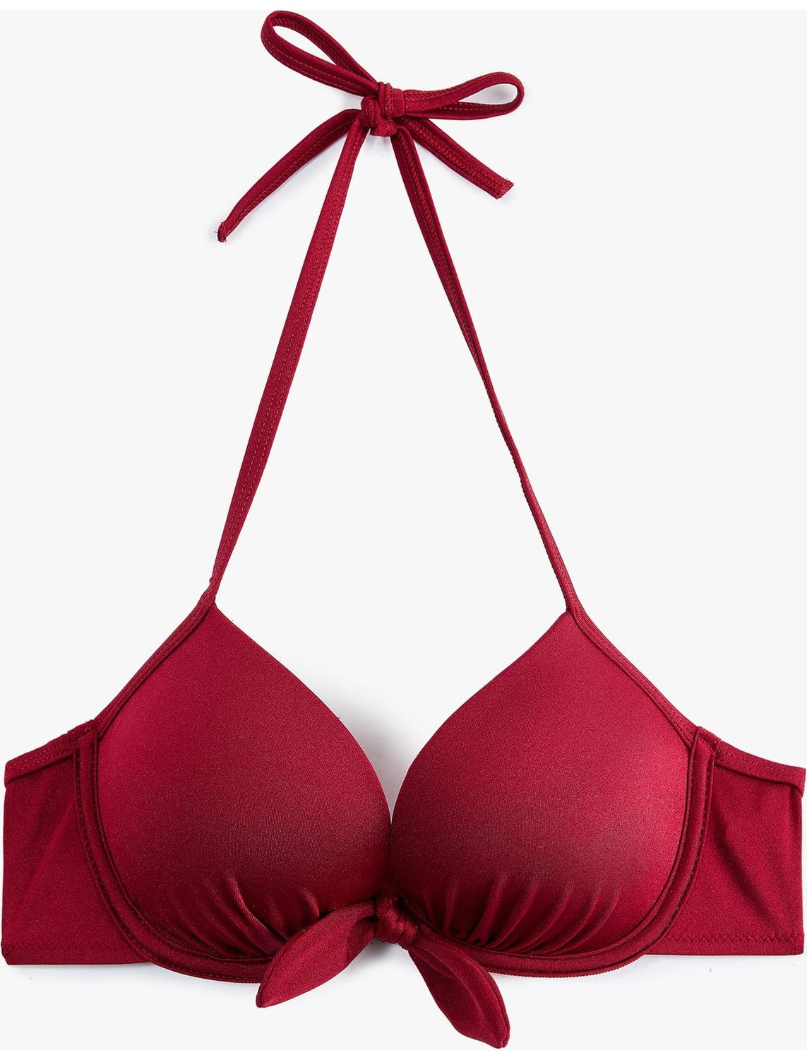 Koton Kalp Yaka Fiyonklu Push-Up Bikini Üstü görsel 7