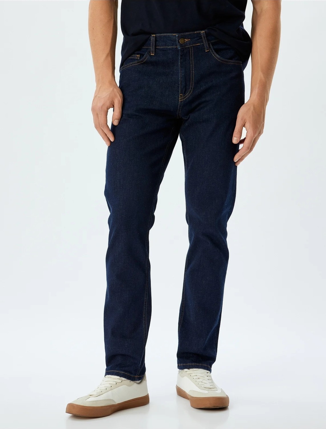 Koton Slim Fit Kot Pantolon - Brad Jean görsel 3