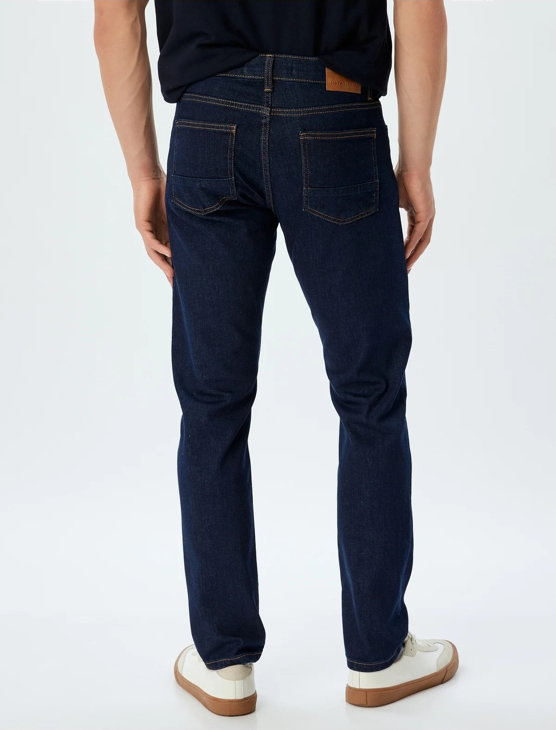 Koton Slim Fit Kot Pantolon - Brad Jean görsel 4
