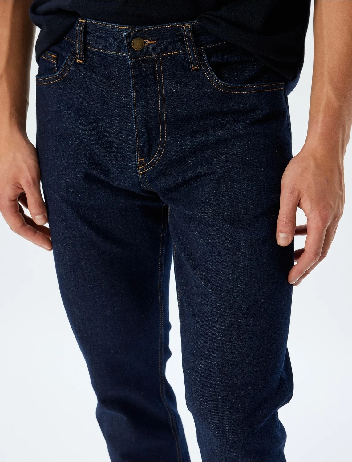 Koton Slim Fit Kot Pantolon - Brad Jean görsel 5