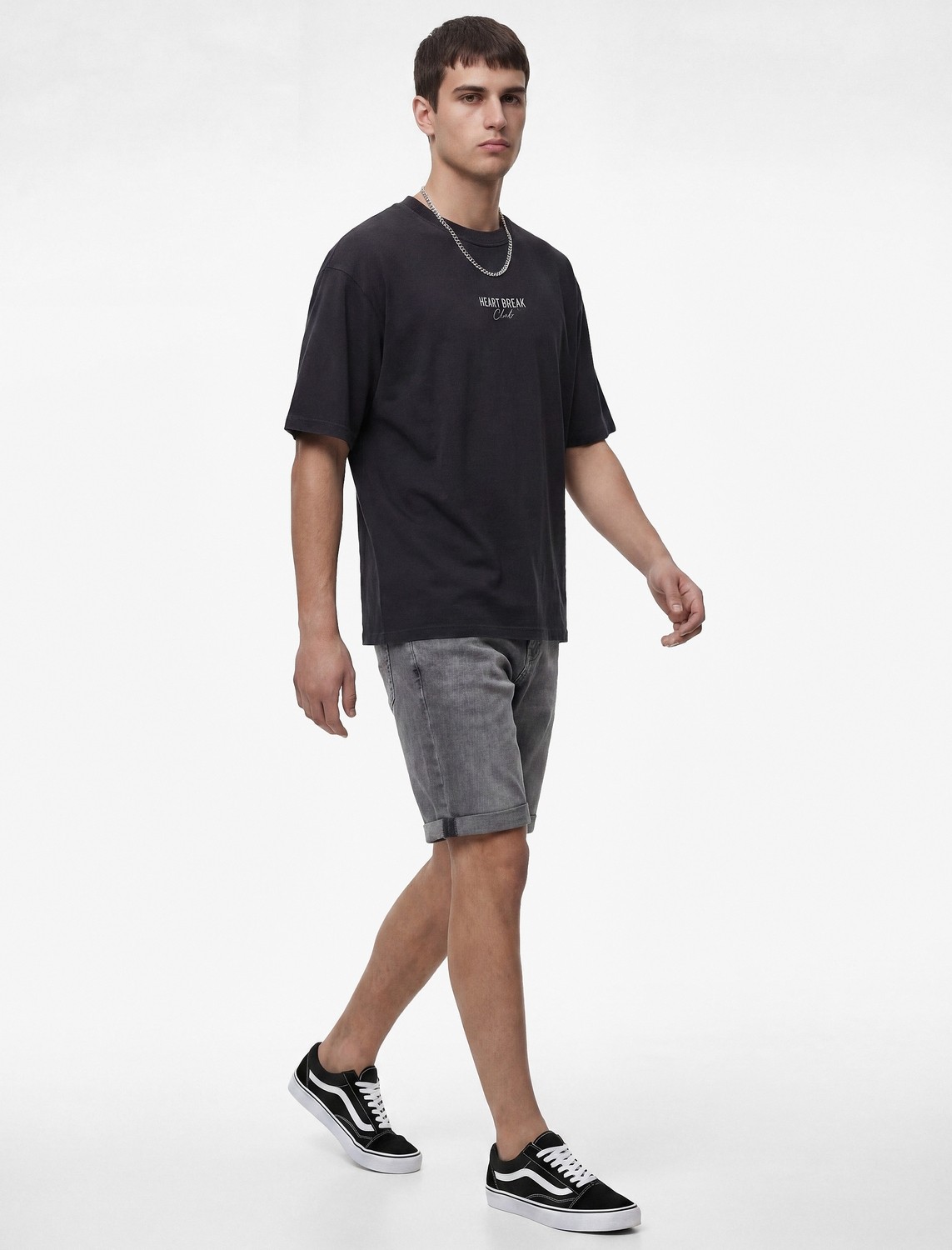 Koton Normal Bel Pamuklu Cepli Bermuda Slim Fit Jean Şort görsel 2
