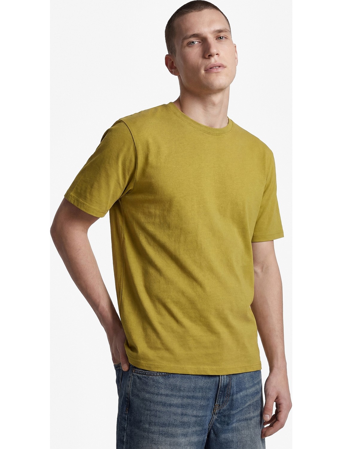 Koton Pamuklu Bisiklet Yaka Kısa Kollu Basic Oversize Tişört görsel 5