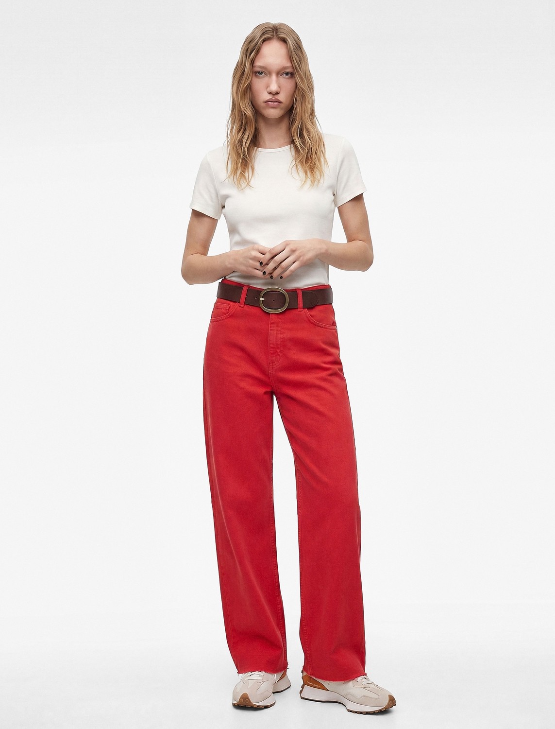 Koton Normal Bel Rahat Kalıp Kesik Paça Jean Pantolon - Culoette Jean görsel 8