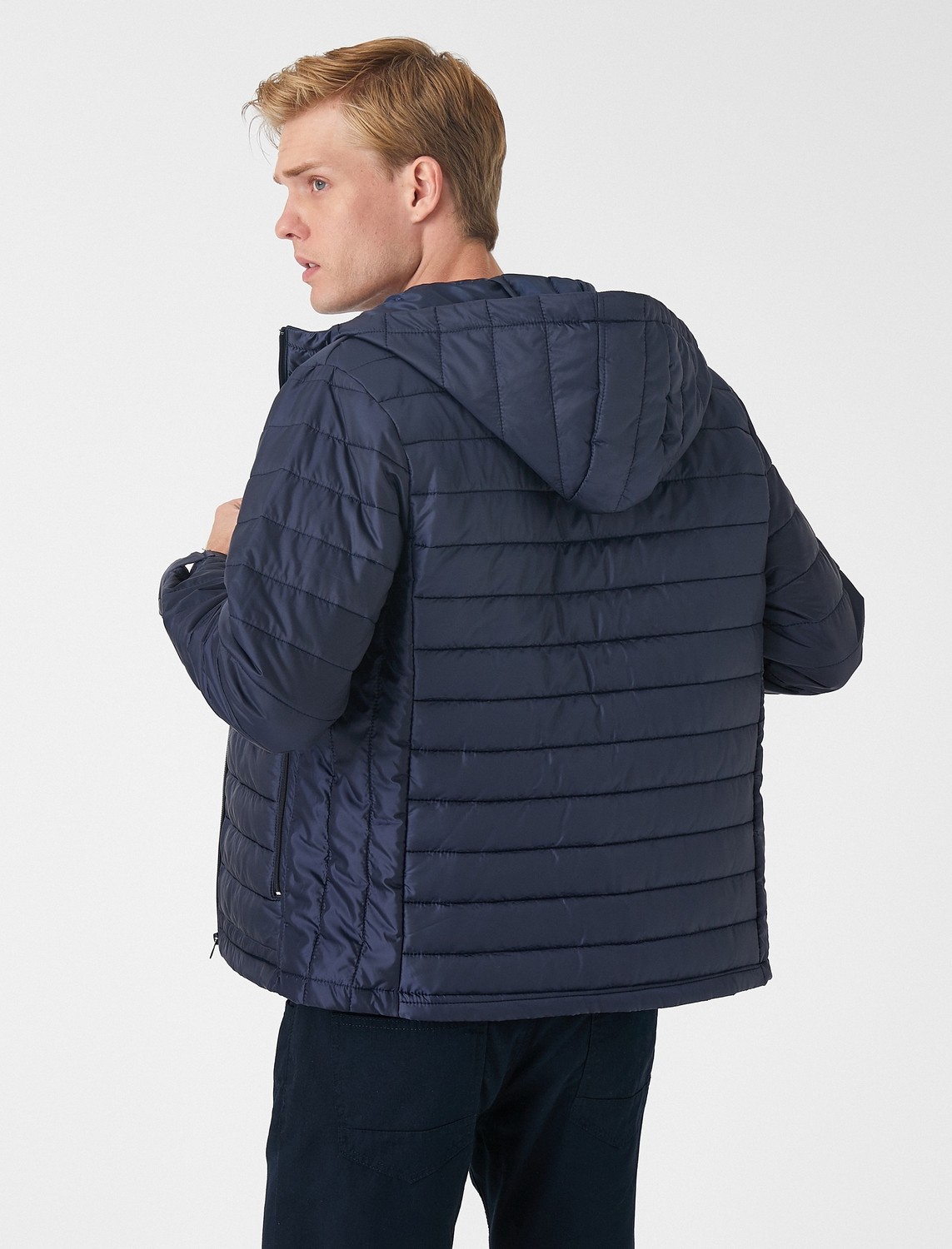 Koton 3Wam20155Hw Haki 858 Erkek Polyester Outerwear Ceket görsel 4