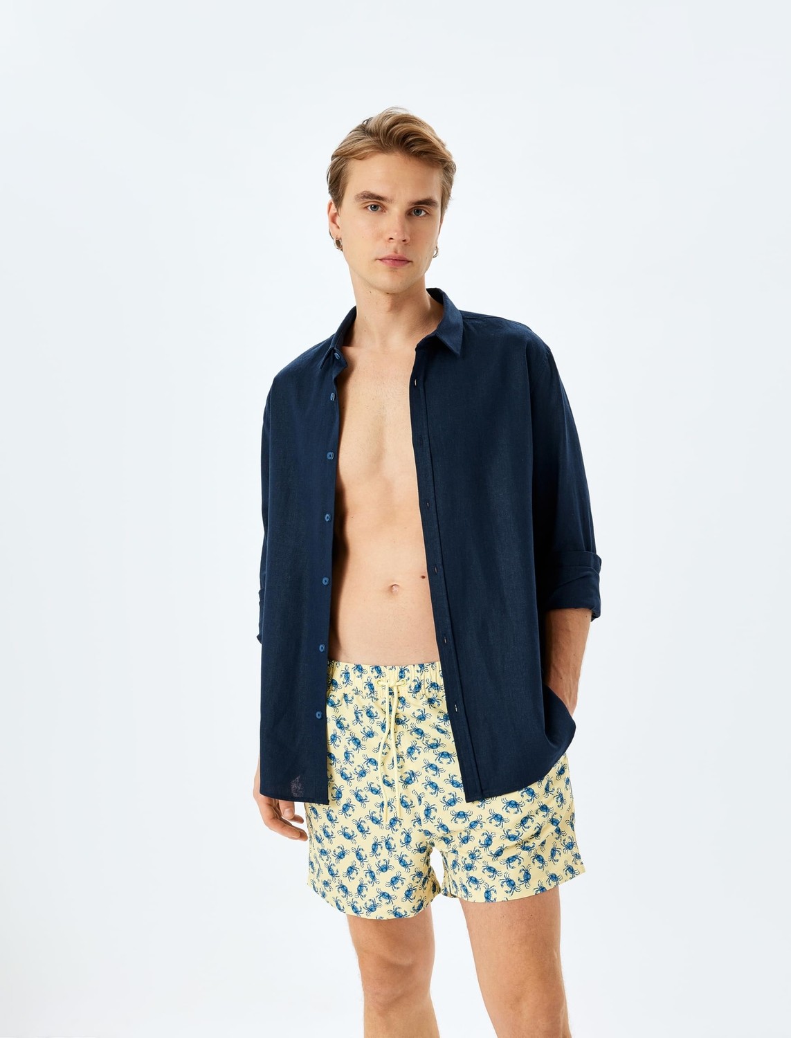 Aesco Printed Swim Trunks görsel 2