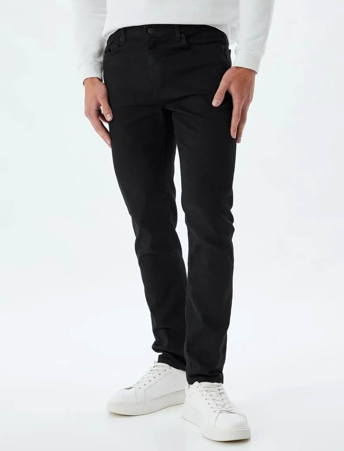 Koton Erkek Jean Pantolon Siyah 5WAM40085ID - Brad Jean görsel 2