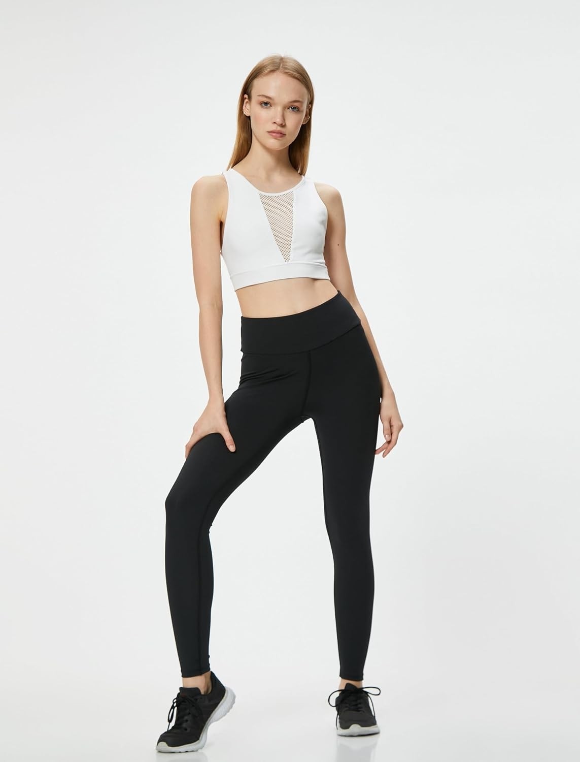 Yüksek Bel Spor Tayt Slim Fit görsel 2