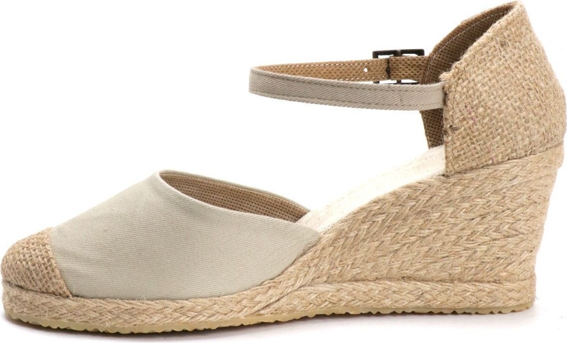 Star Tombis Elişi Bej Kadın Dolgu Topuk Espadril Handmade görsel 2