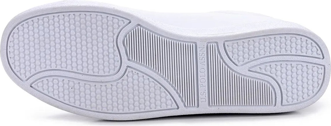 U.S. Polo Assn. Kadın Spor Ayakkabı Beyaz Mikrofiber Tabanlı Düz Topuklu Yürüyüş İçin görsel 8