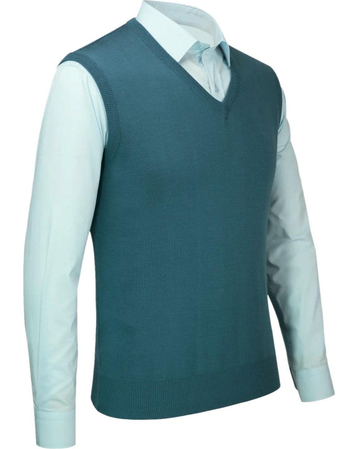 Çizgi Triko Erkek V Yaka Triko Süveter 4241H BGL-ST04030 görsel 2