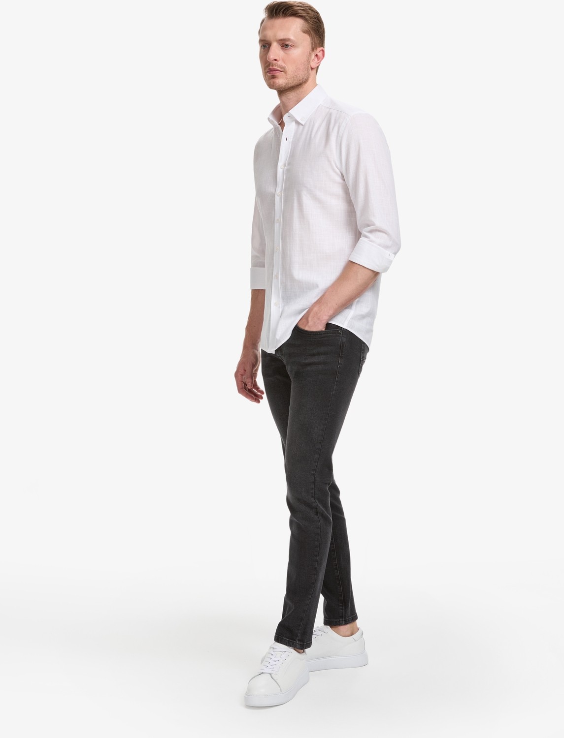 Pierre Cardin Erkek Siyah Slim Fit Jean Pantolon 50327839-VR046 görsel 3