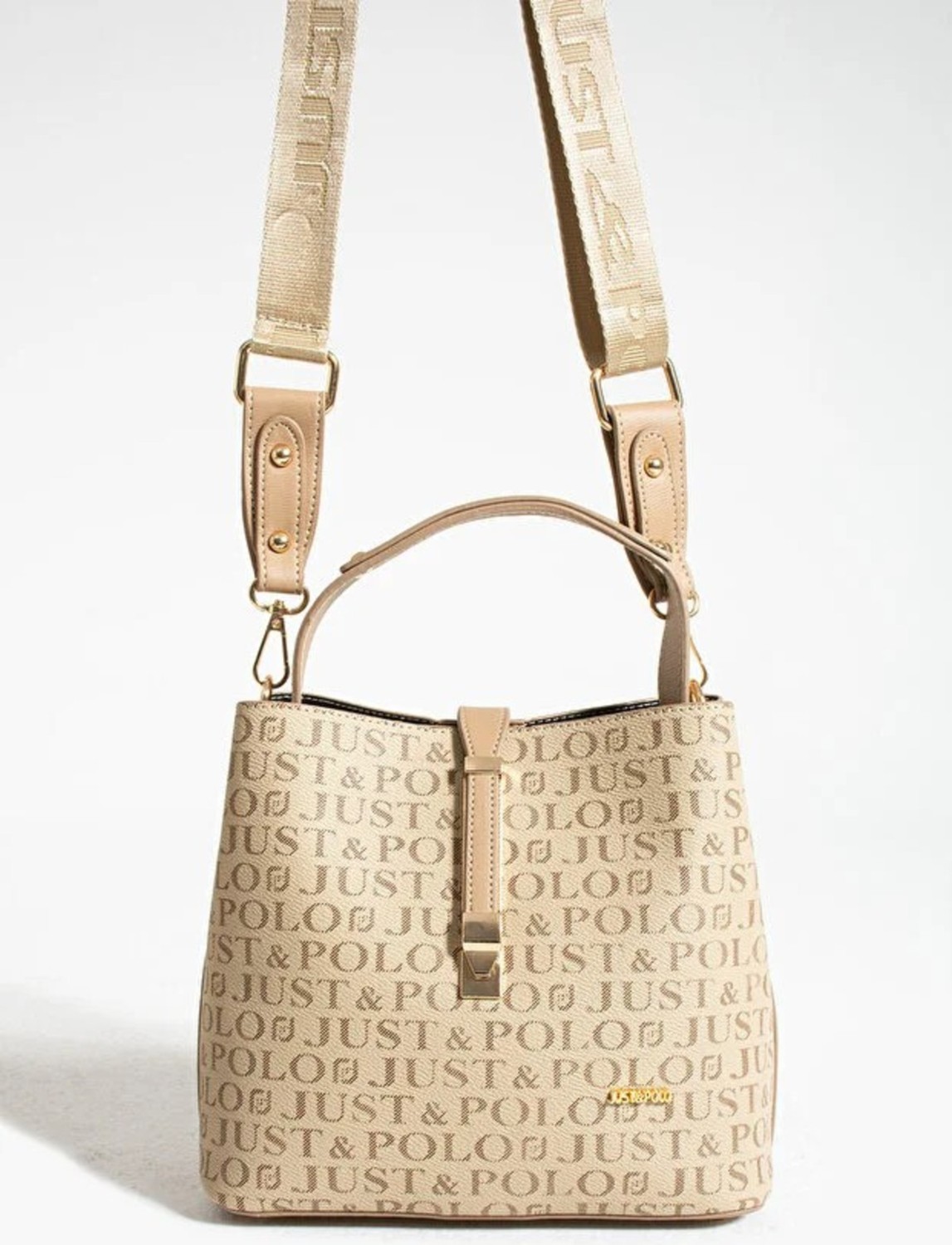 Just Polo Kadın Orijinal Just Polo 4 Bölmeli Lüks El & Omuz Çantası Shoulder Bag Ebat: 25X25 cm