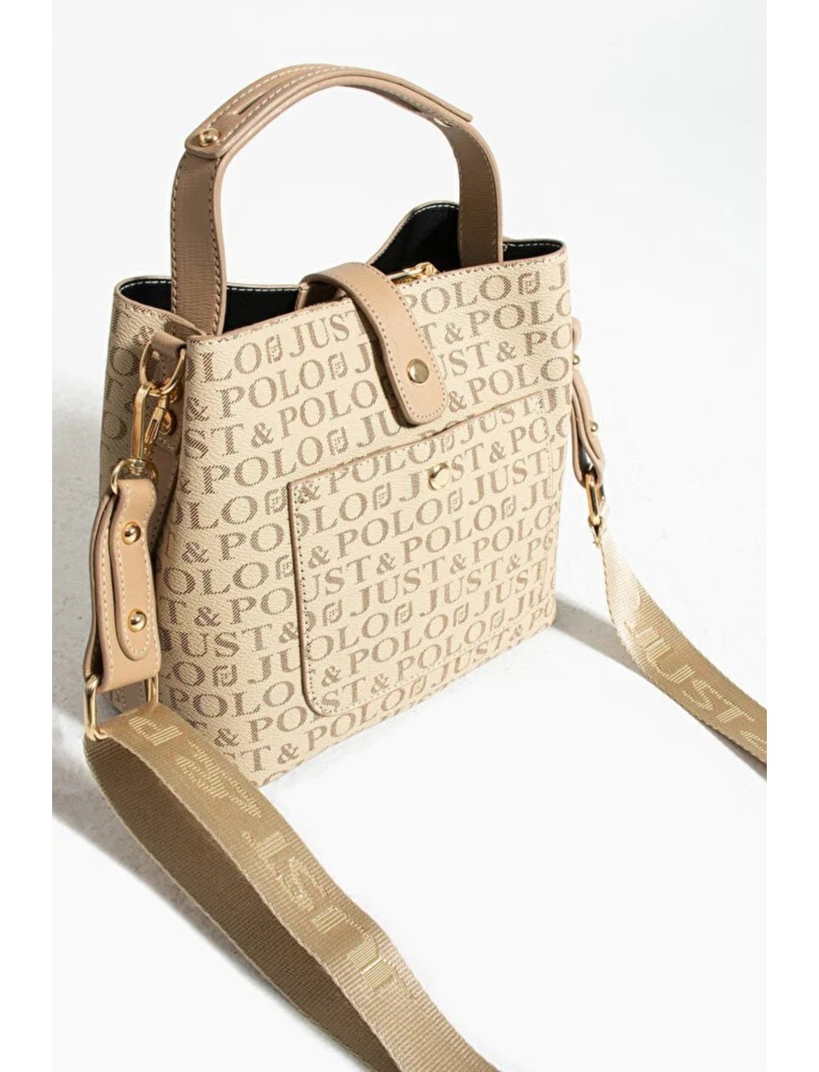 Just Polo Kadın Orijinal Just Polo 4 Bölmeli Lüks El & Omuz Çantası Shoulder Bag Ebat: 25X25 cm görsel 4