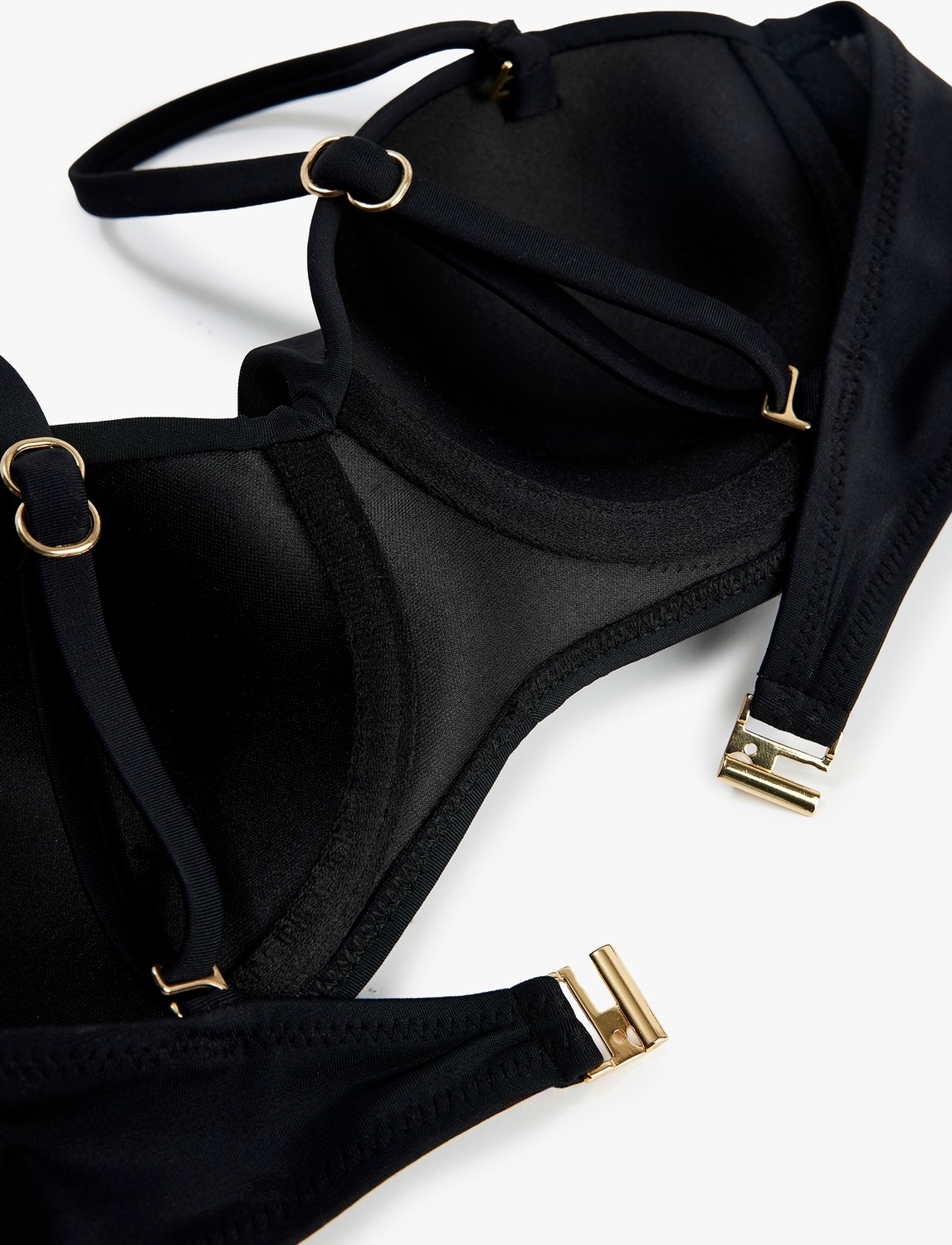 Koton Çıkarılabilir Askılı Balenli Straplez Bikini Üstü görsel 2