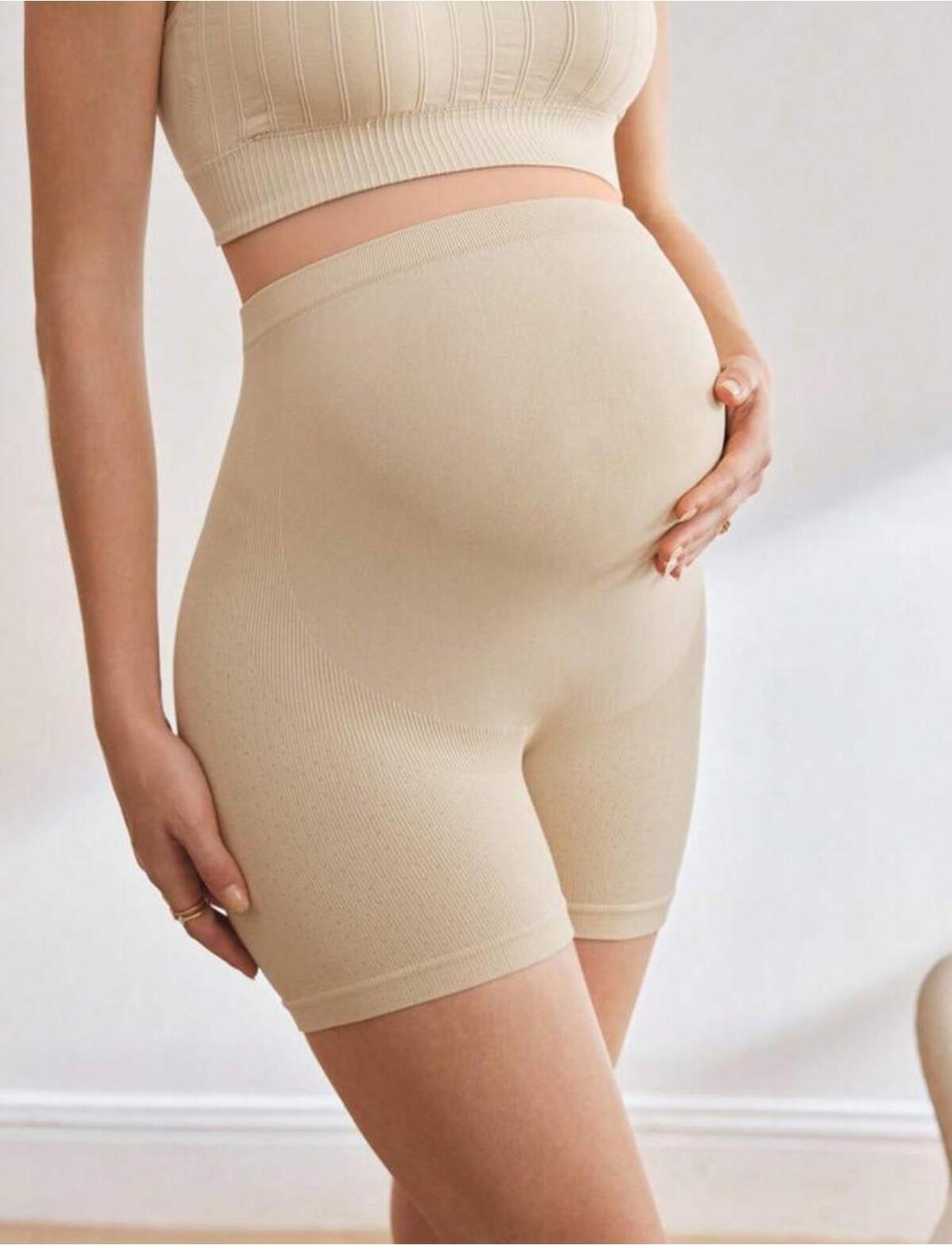 Fit Women Hamile Şort Yüksek Bel Toparlayıcı Şort 2005 görsel 4