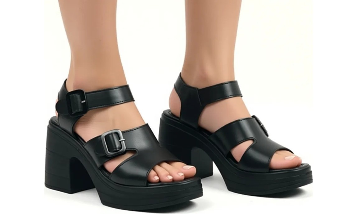 Preshley Kadın Ibiza Krem Ortopedik Iç Taban Platform Topuk Sandalet görsel 8