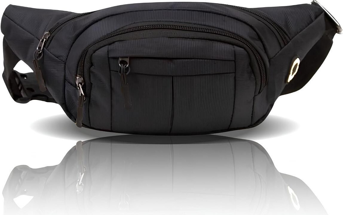 Av A Dos Siyah Unisex Suya Dayanıklı Çapraz Askılı Omuz Bel Çanta Günlük Yürüyüş Koşu Outdoor Çanta
