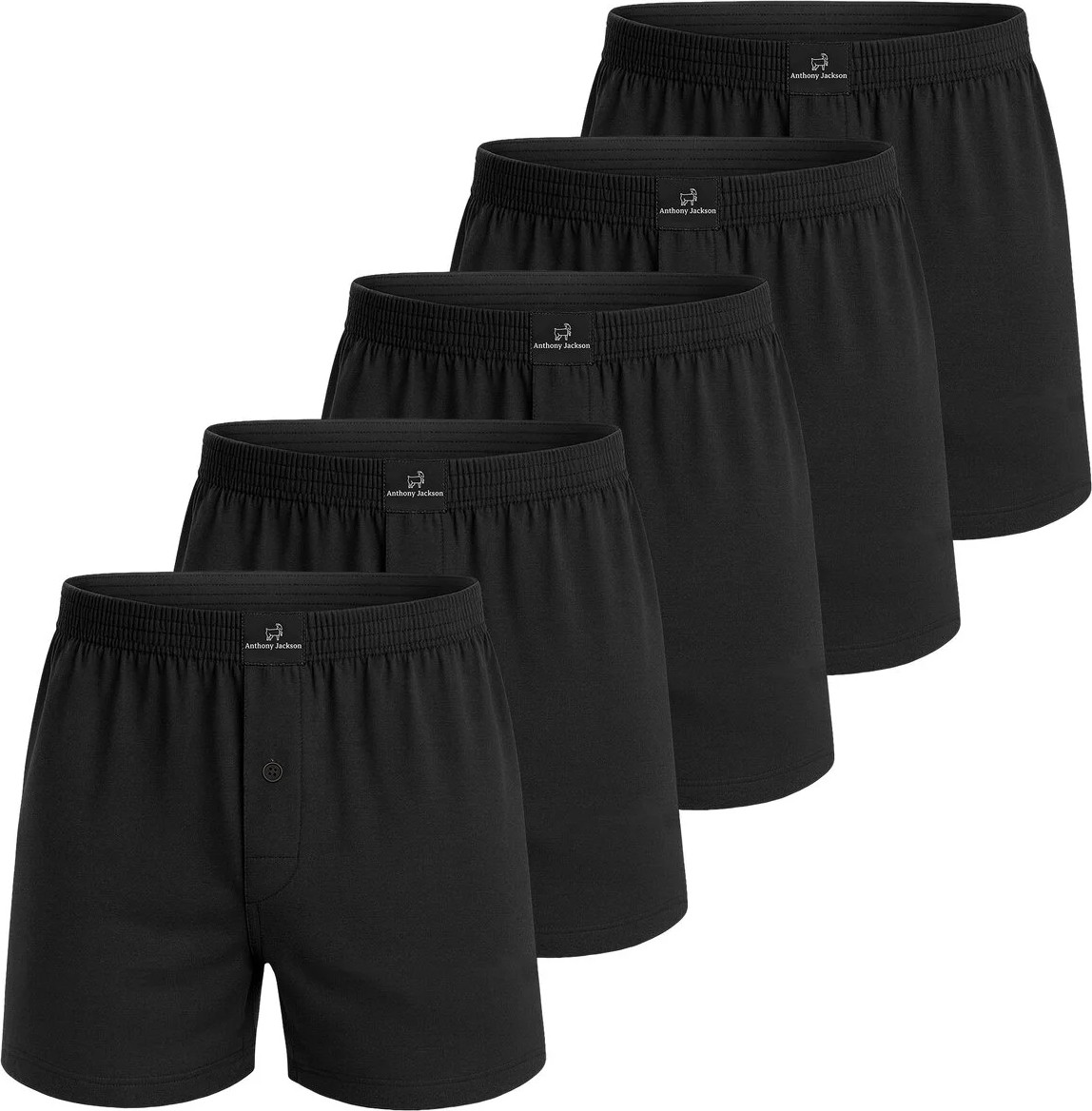 Anthony Jackson %100 Pamuk 5'li Kutu Premium Havlu Bel Erkek Boxer Valerio görsel 8