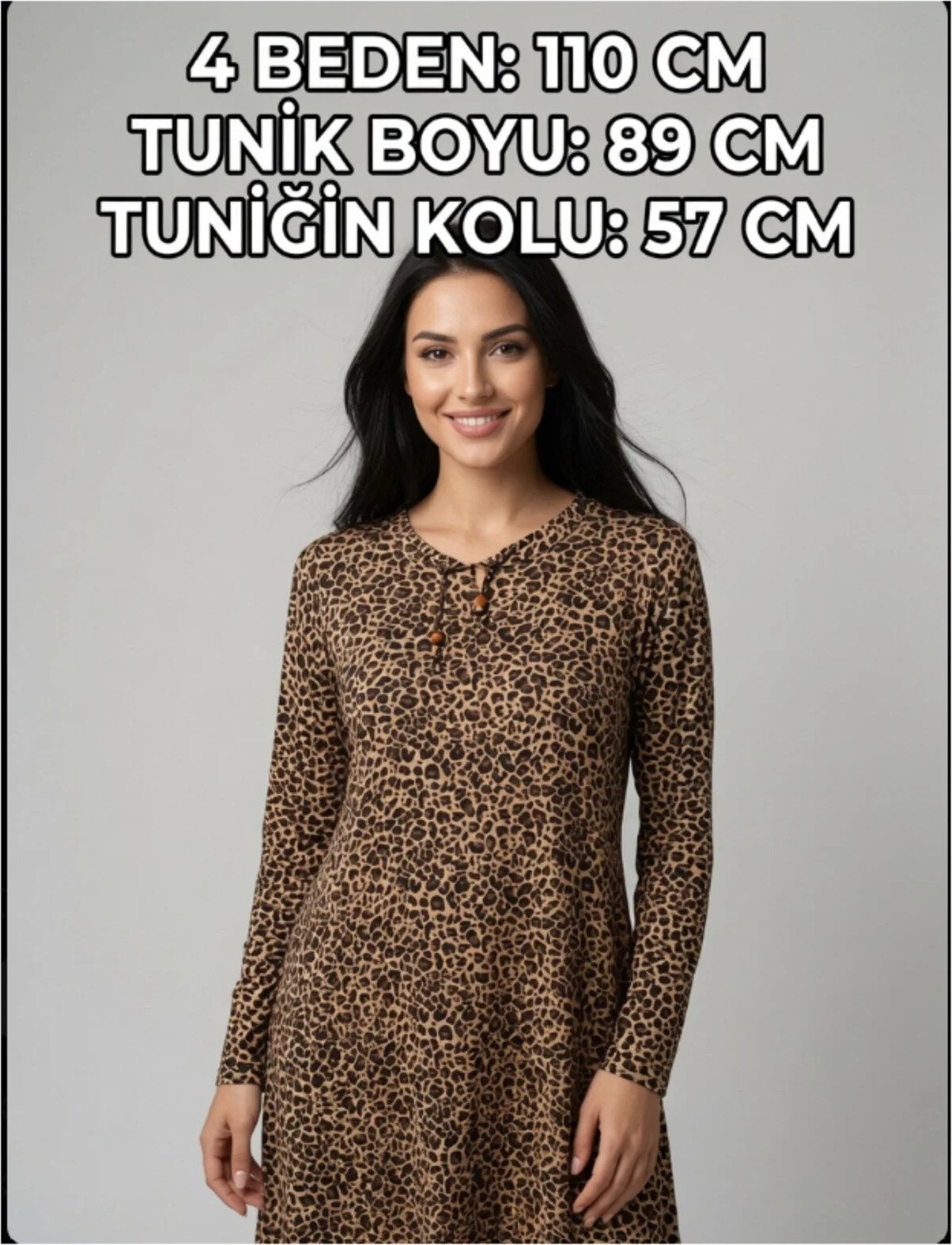 ezm Tunik Kahve Siyah Tonları Olan 1 Adet Tunik Kaliteli Kullanışlı Güzel Şık
