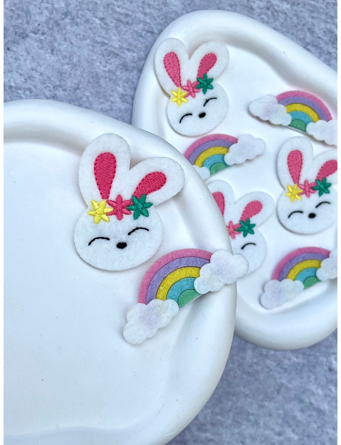 Toka Sepetim Kirazlı Saçsız Bebek Tokası 1 Çift görsel 3