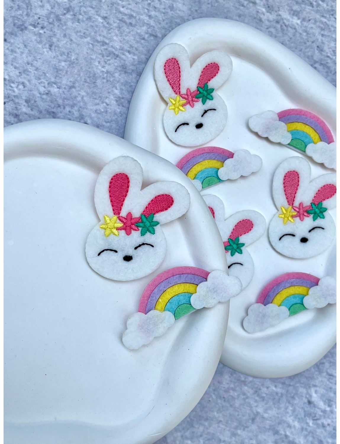 Toka Sepetim Kirazlı Saçsız Bebek Tokası 1 Çift görsel 4
