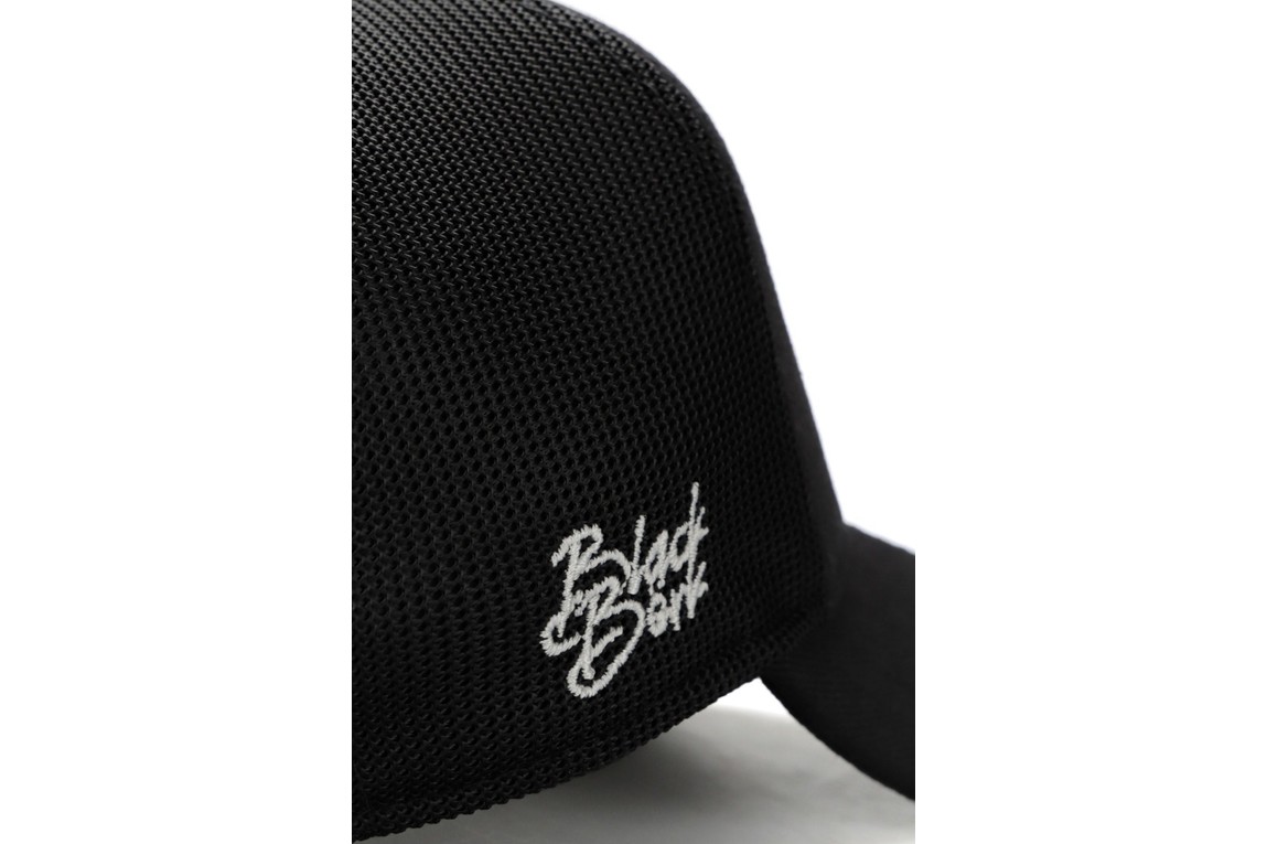 BlackBörk Aslan Logolu Siyah Trucker Şapka görsel 3