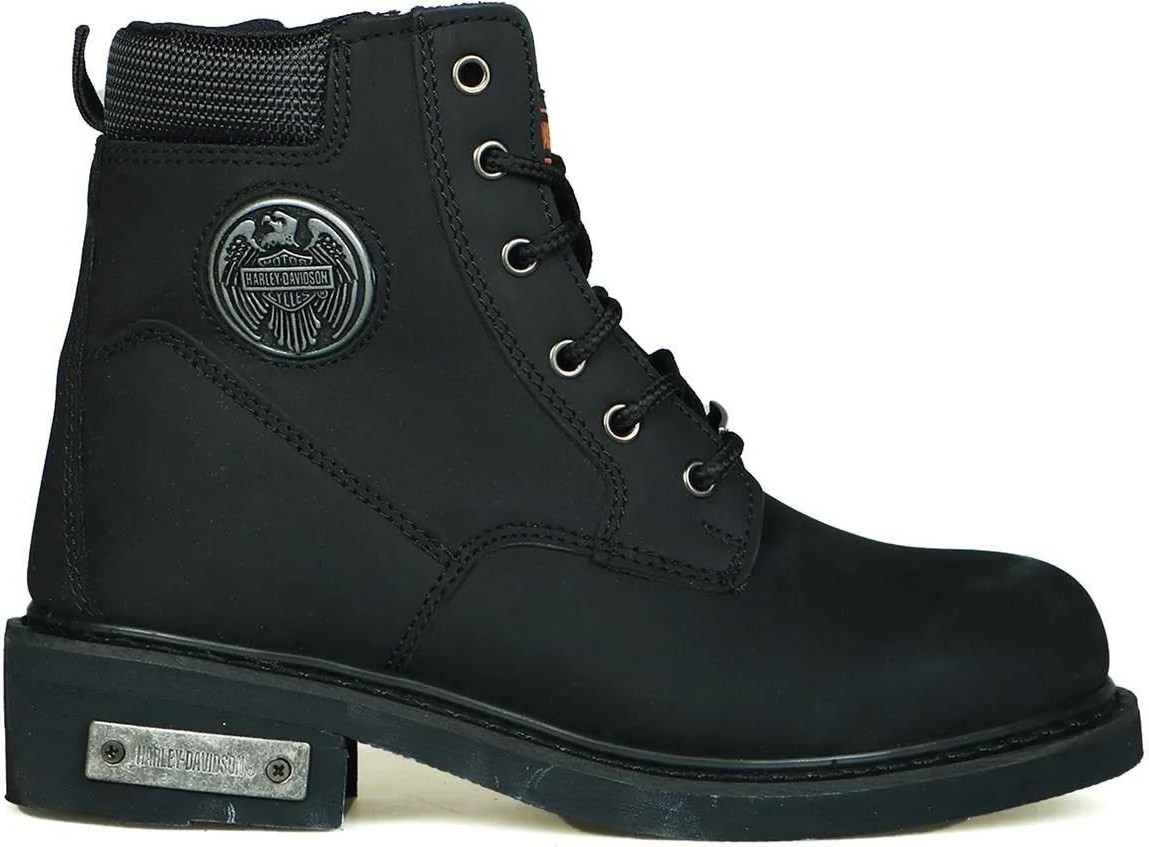 Belirtilmemiş Harley Davidson Jim Unisex Bot Siyah Nubuk