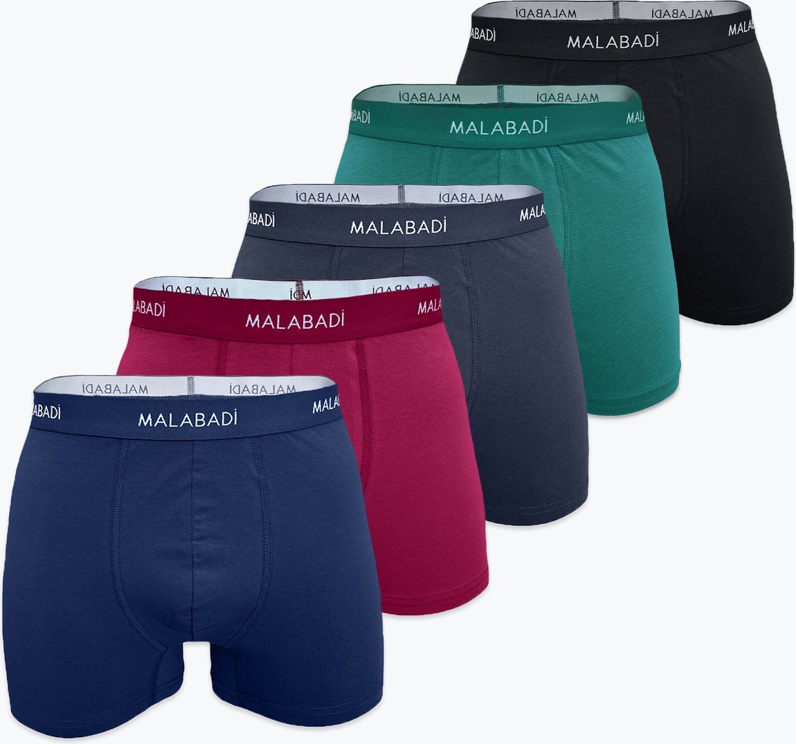 Malabadi Erkek 5'li Ten Rengi Görünmez İç Göstermeyen Pamuk Elastan Boxer 5M075
